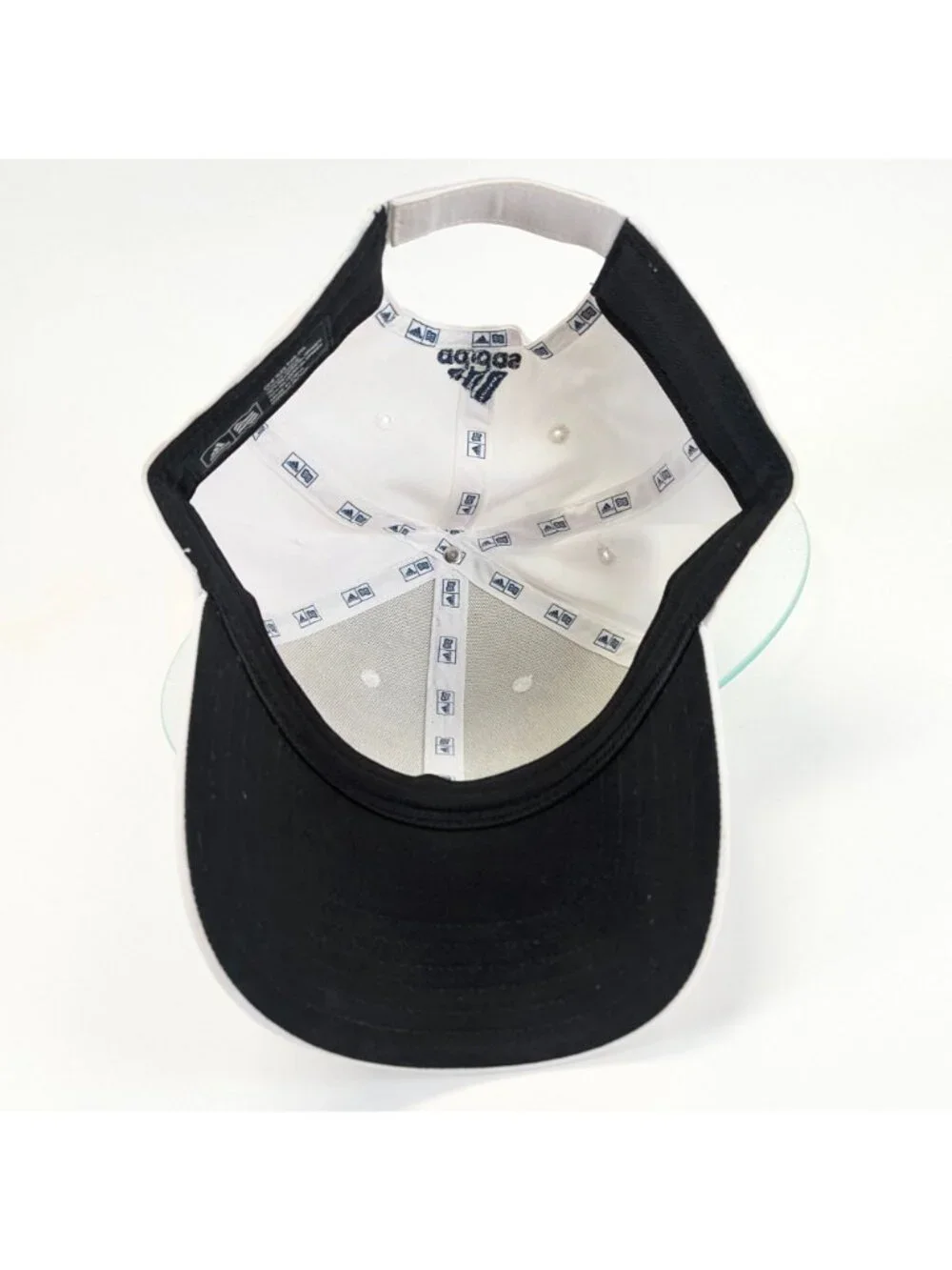Adidas Golf Hat White Adjustable Embroidered Logo Lightweight Baseball Cap